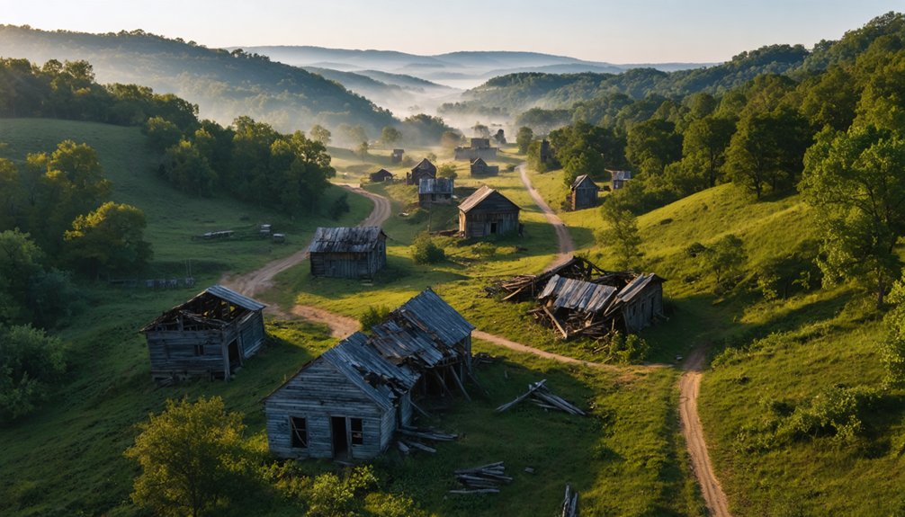 ghost towns from industrial decline