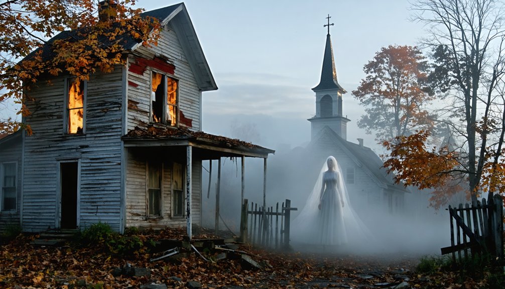 ghostly footsteps in ruins