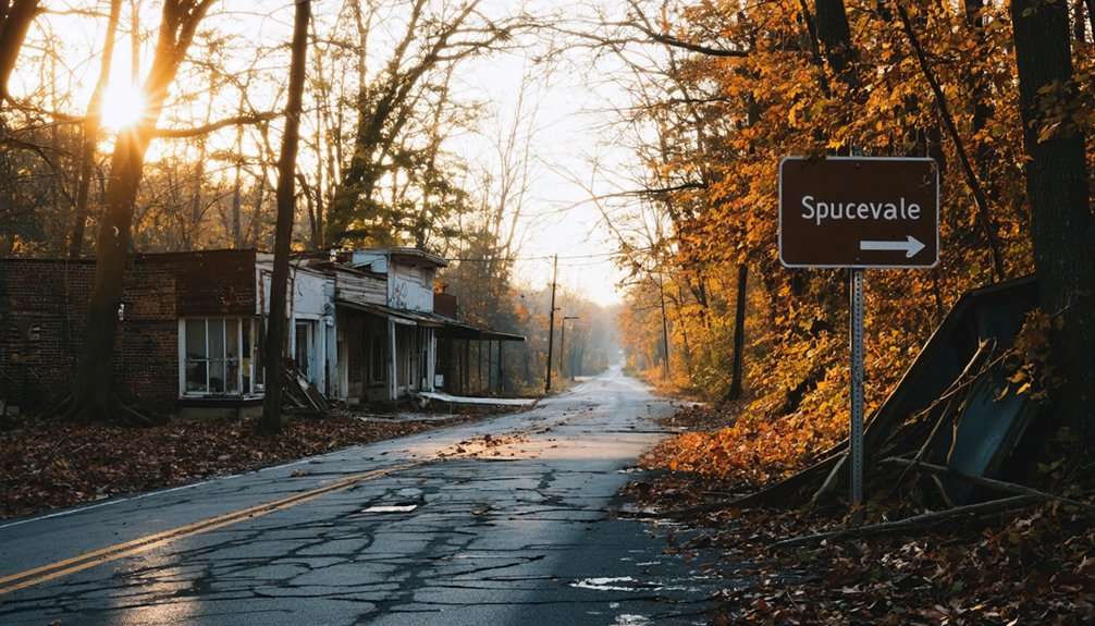 ghostly town road trip sprucevale