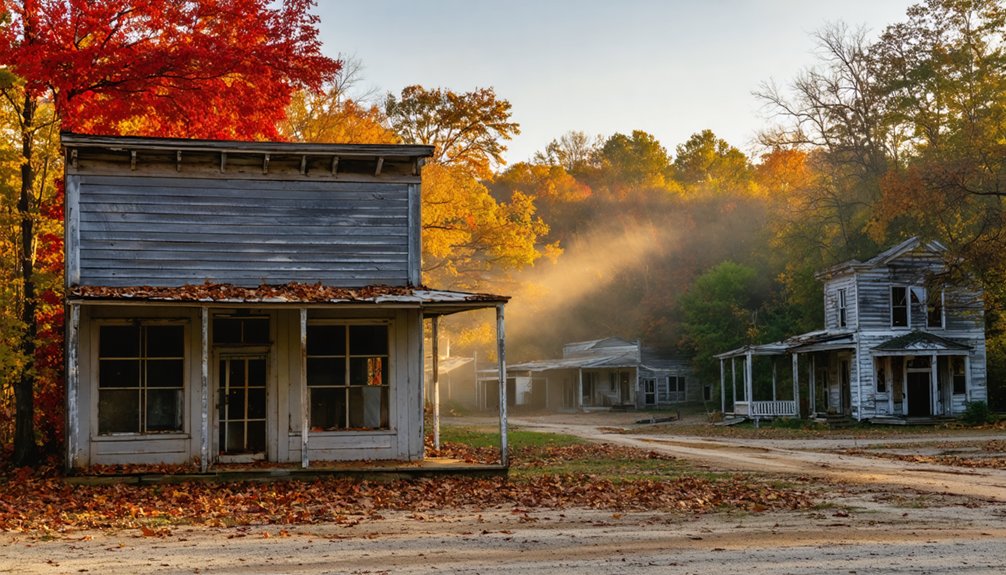 haunted autumn abandoned towns