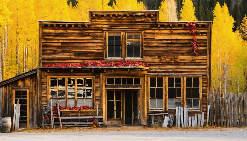 haunted fall themed ruins