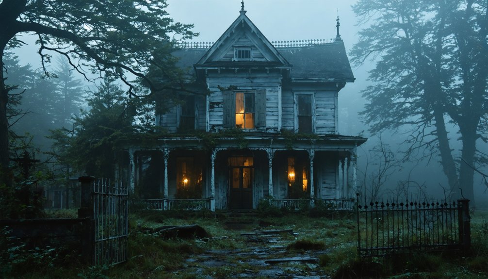 haunted lodge with ghostly acts