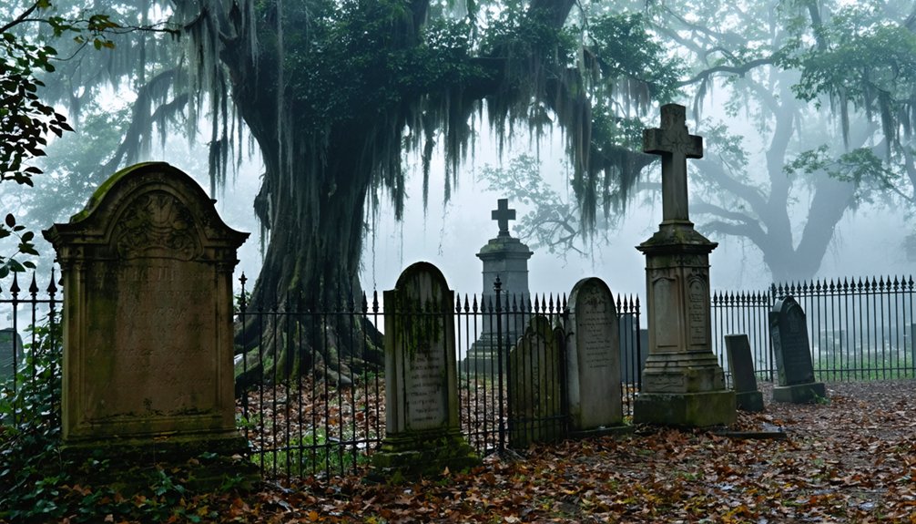 haunted vandalized historic cemetery