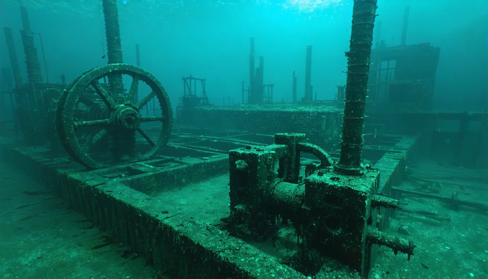historic lumber town submerged