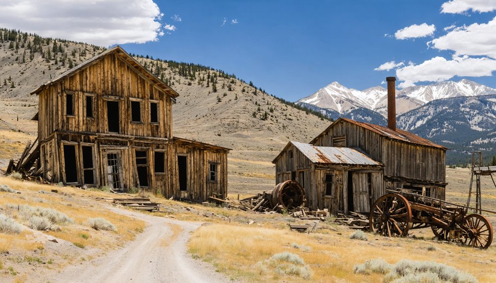 historical idaho mining town remnants