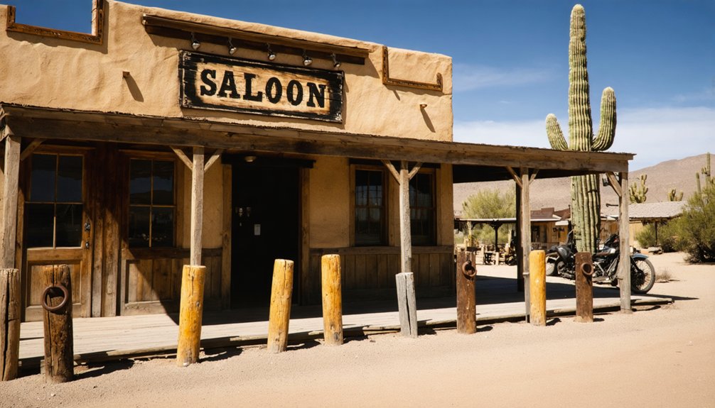 hollywood western film set