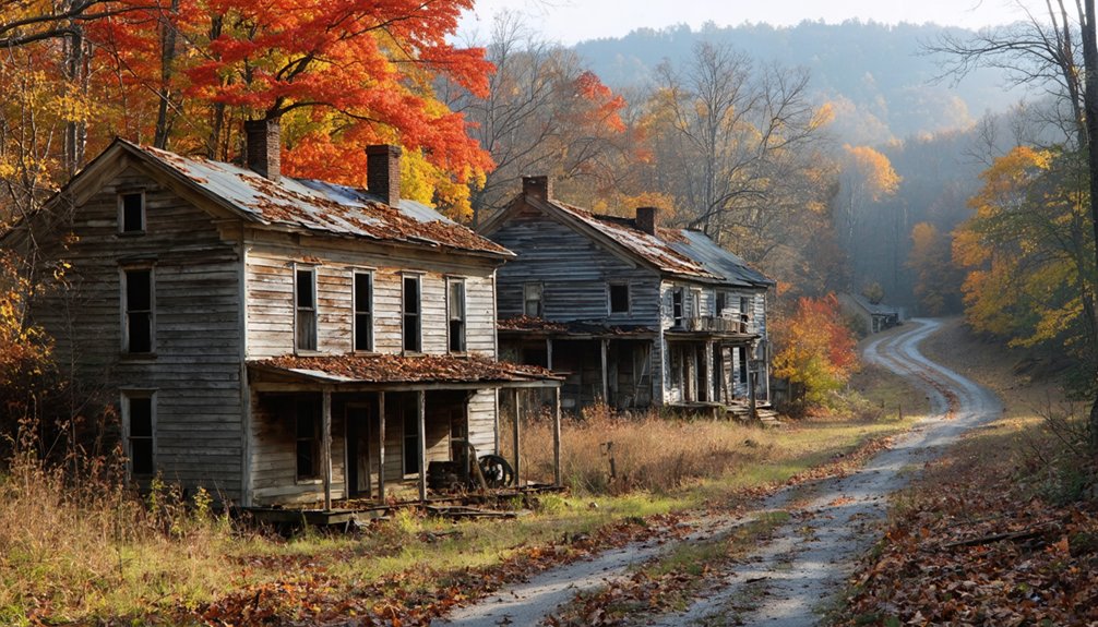 mining history autumn scenery
