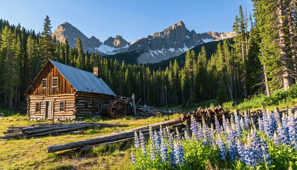 mountain town at high altitude