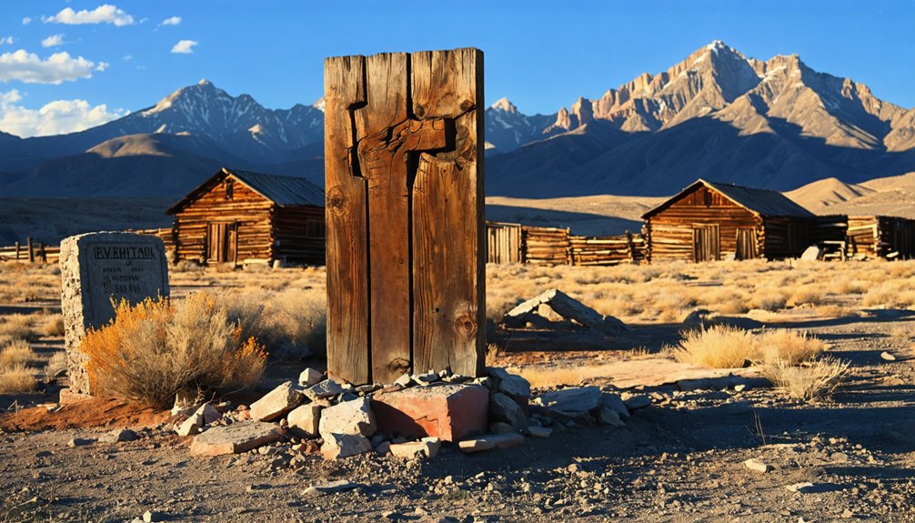 poignant frontier grave marker historical artifact