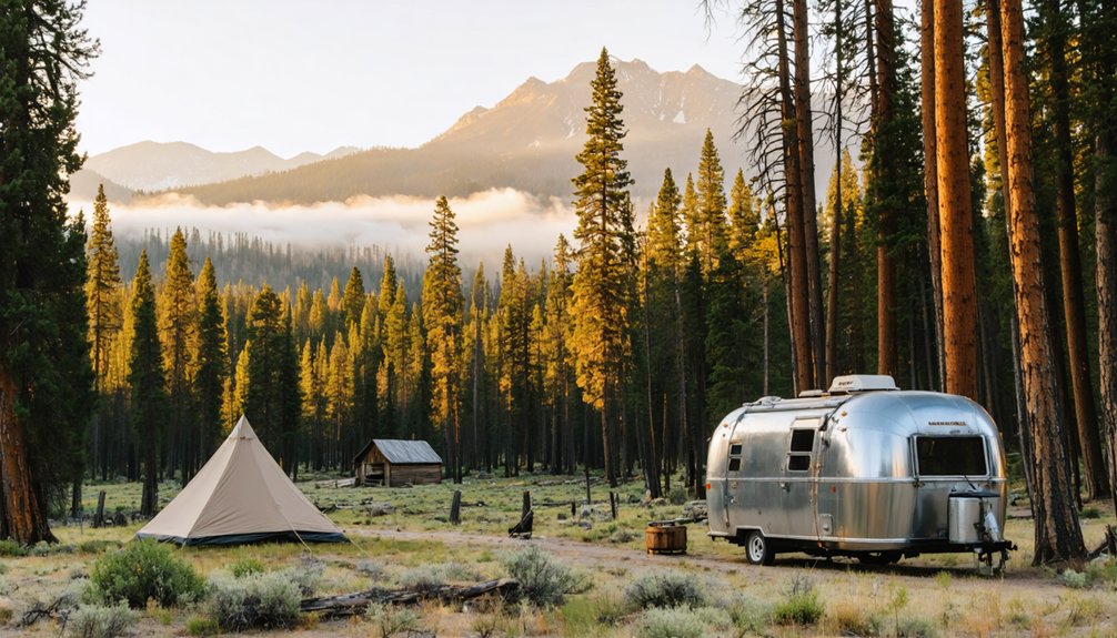primitive campsites near historic ghost town