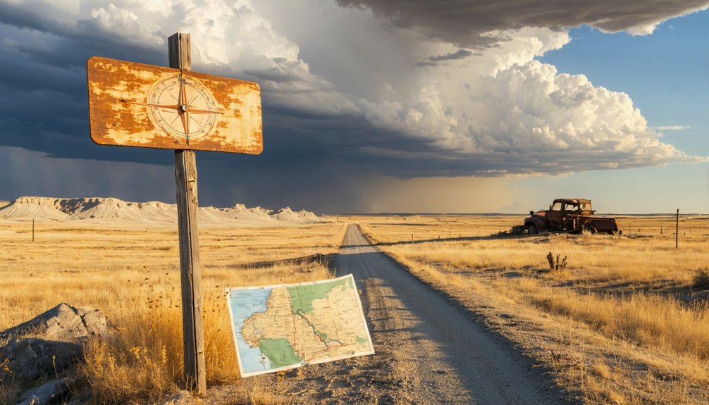 quiet autumn ghost town exploration