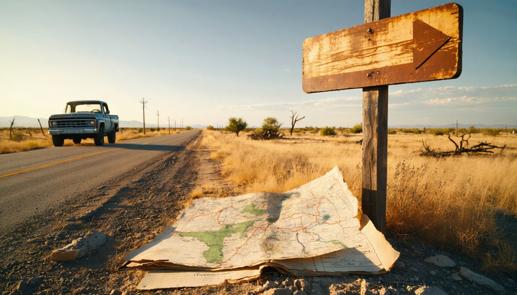quiet restrained faded frontier town