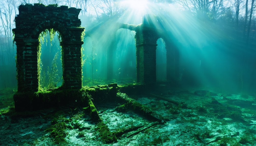 rawsonville submerged by reservoir