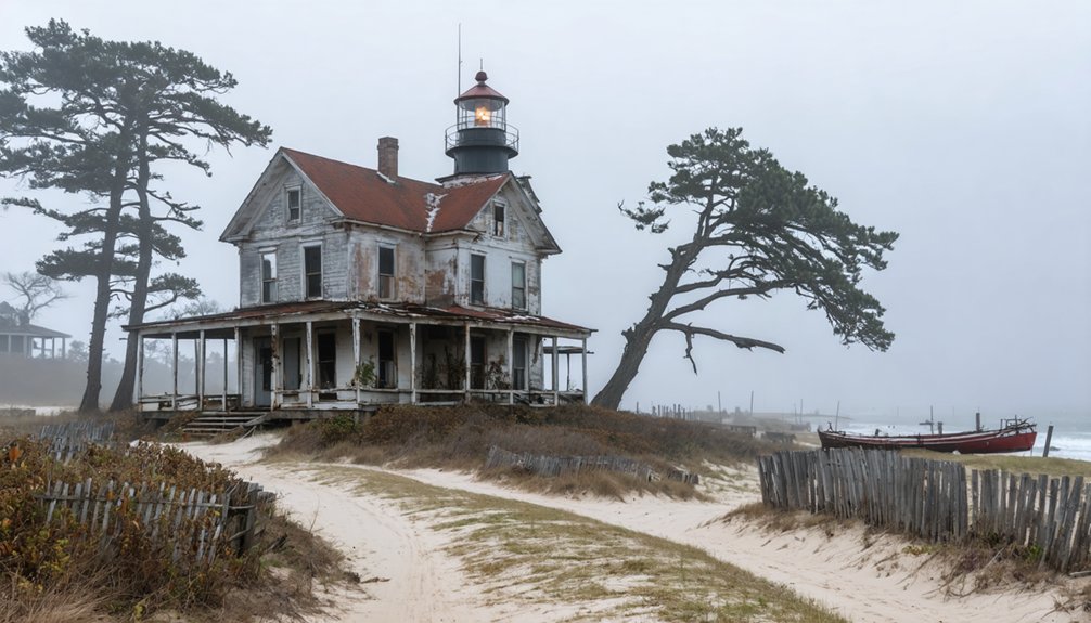 remote lighthouse village remains