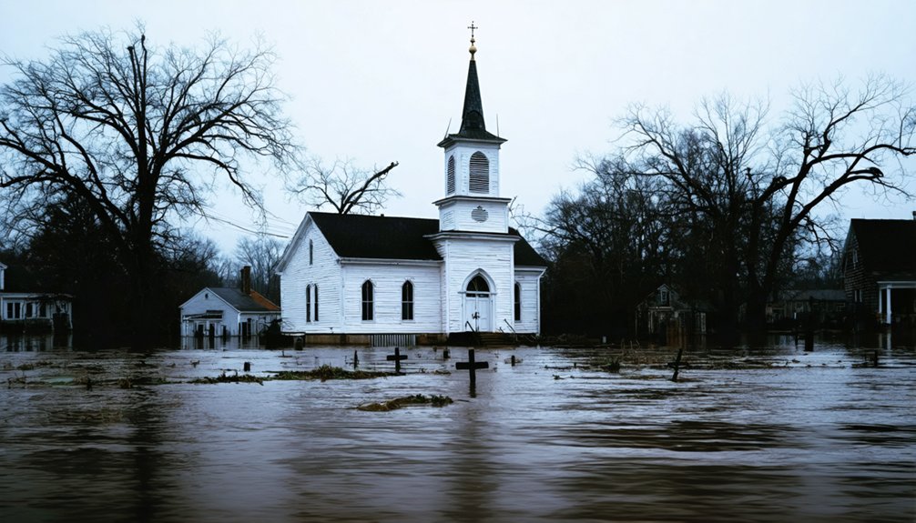 reservoir construction and submersion