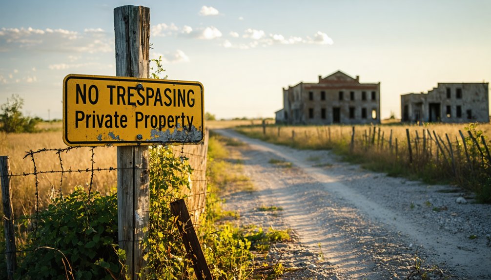 respect private property and access guidelines