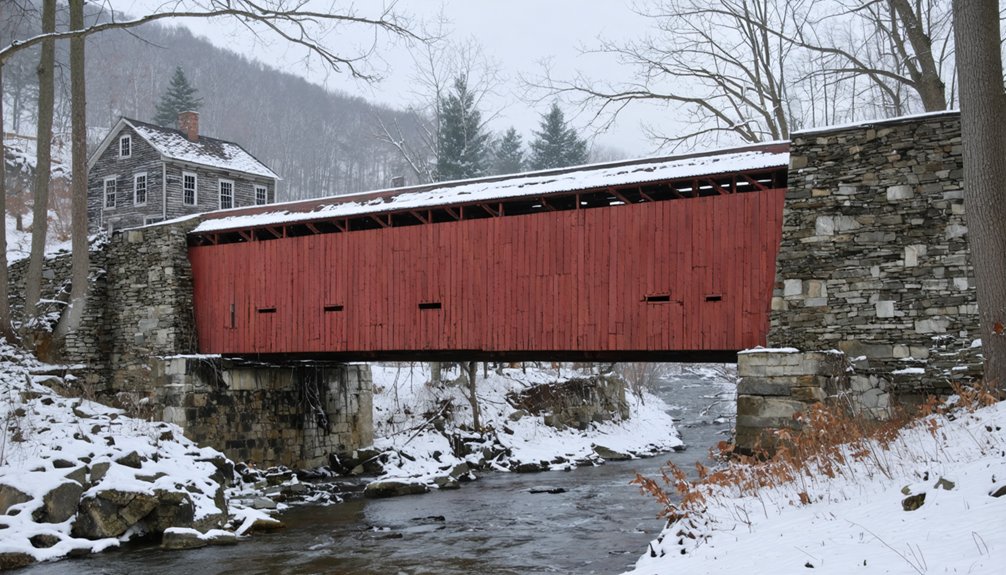 restored bridge mill ruins