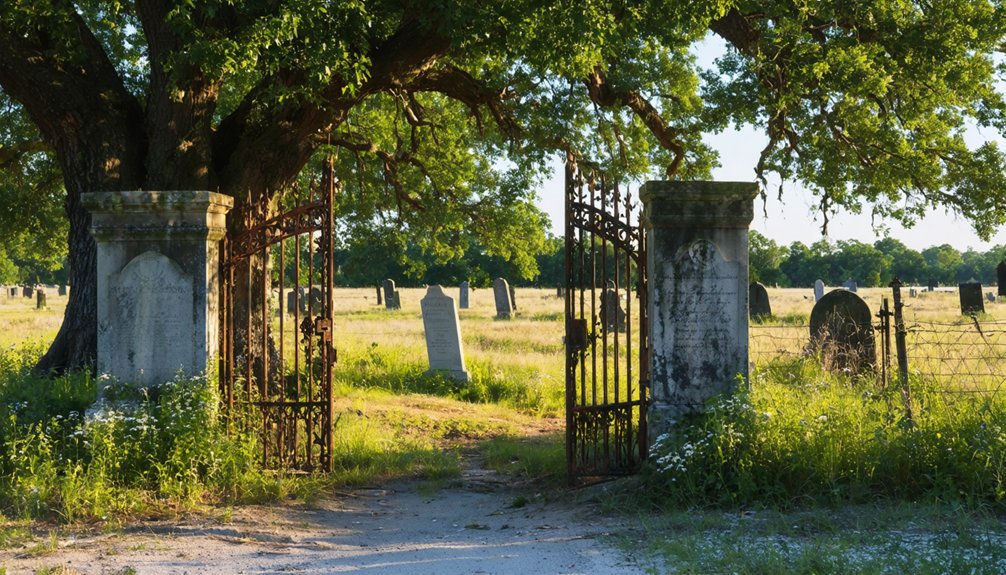 serene lakeside pioneer burial ground
