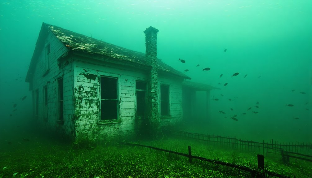 six towns submerged underwater
