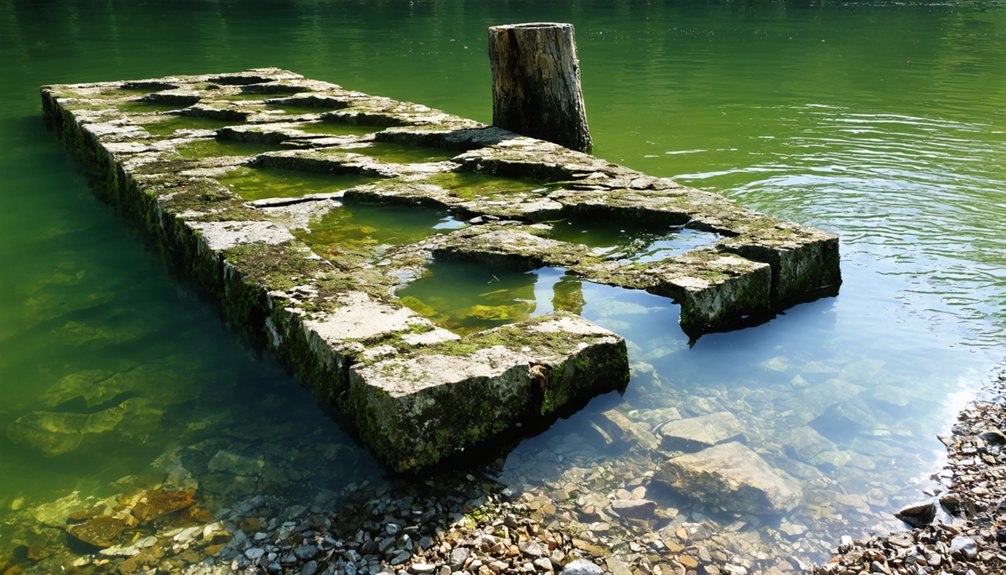 submerged ruins reveal history