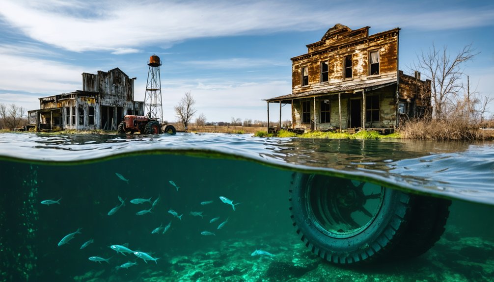 submerged townsite artifacts revealed