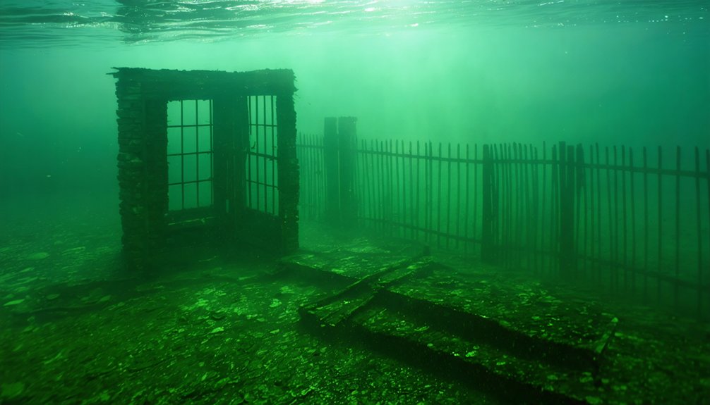 sunken towash settlement ruins