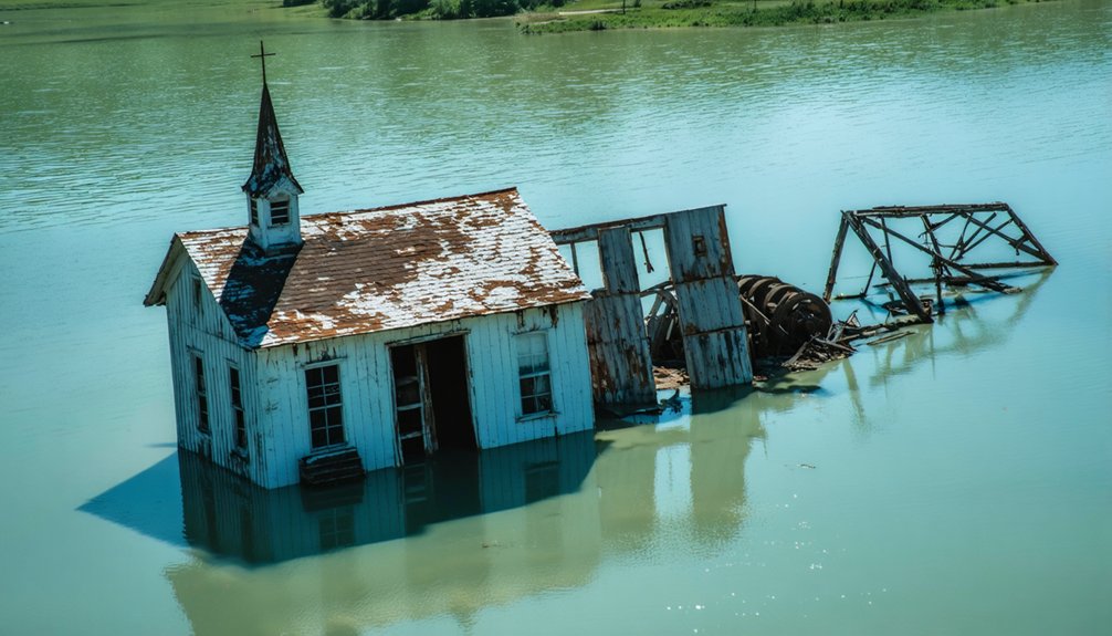 underwater nebraska ghost towns