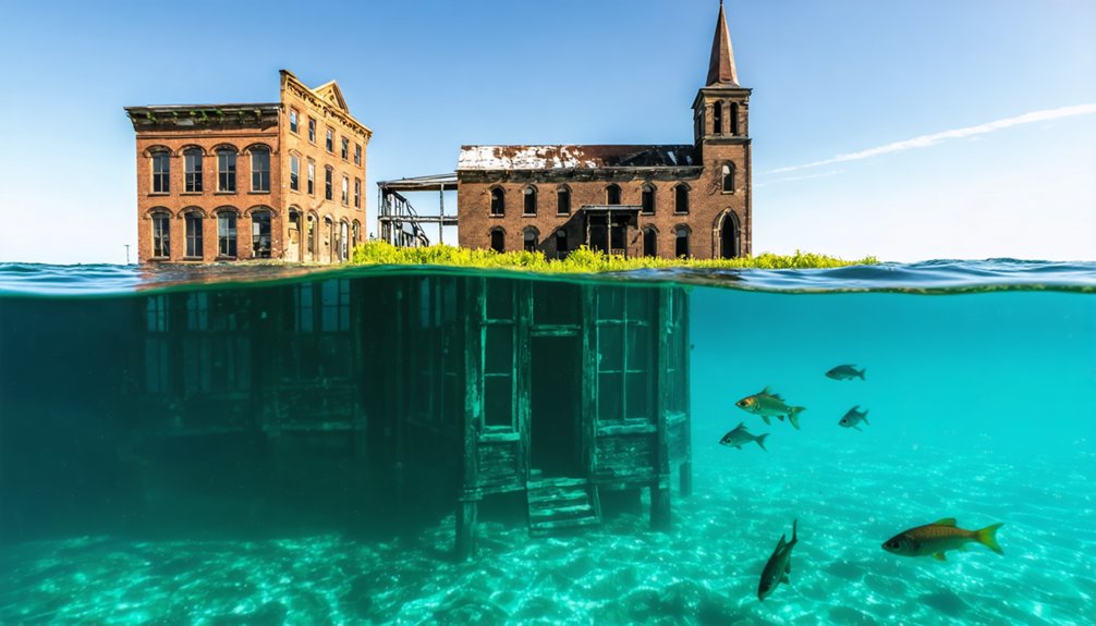 underwater wisconsin ghost towns