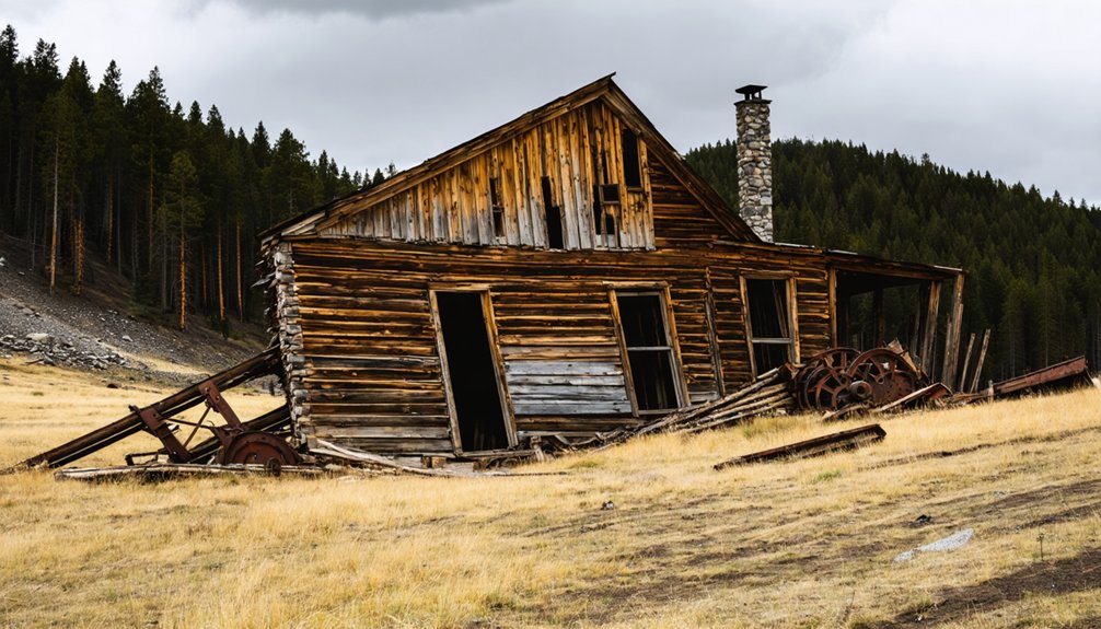weathered crumbling insulated abandoned