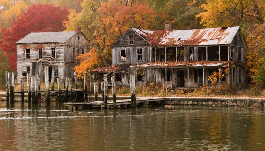 weathered docks and shifting structures
