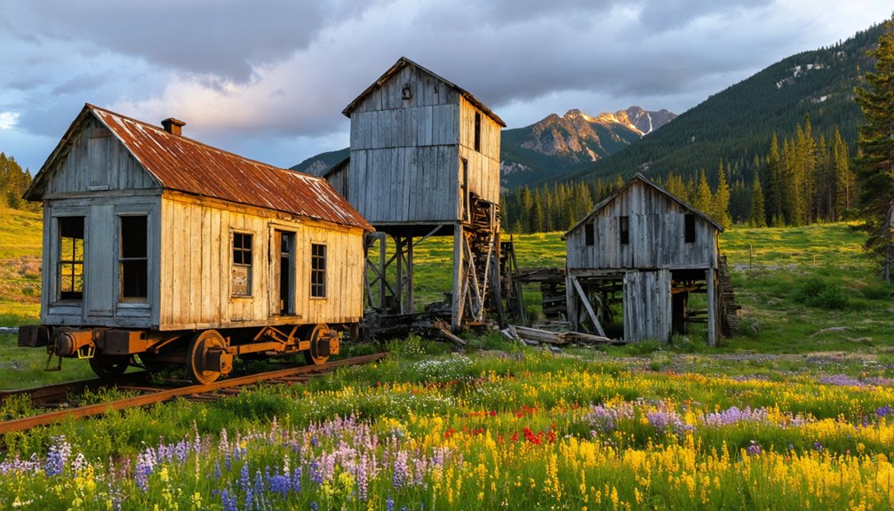 well preserved mining town ruins
