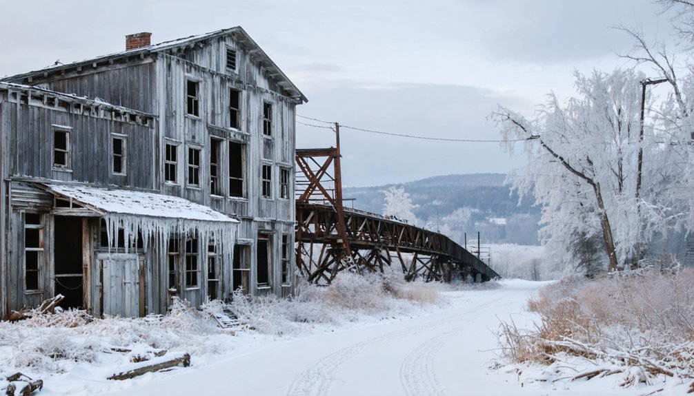 winter ghost town exploration