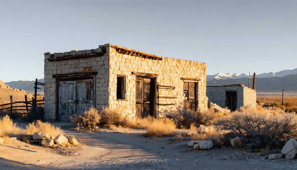 winter ghost town photography