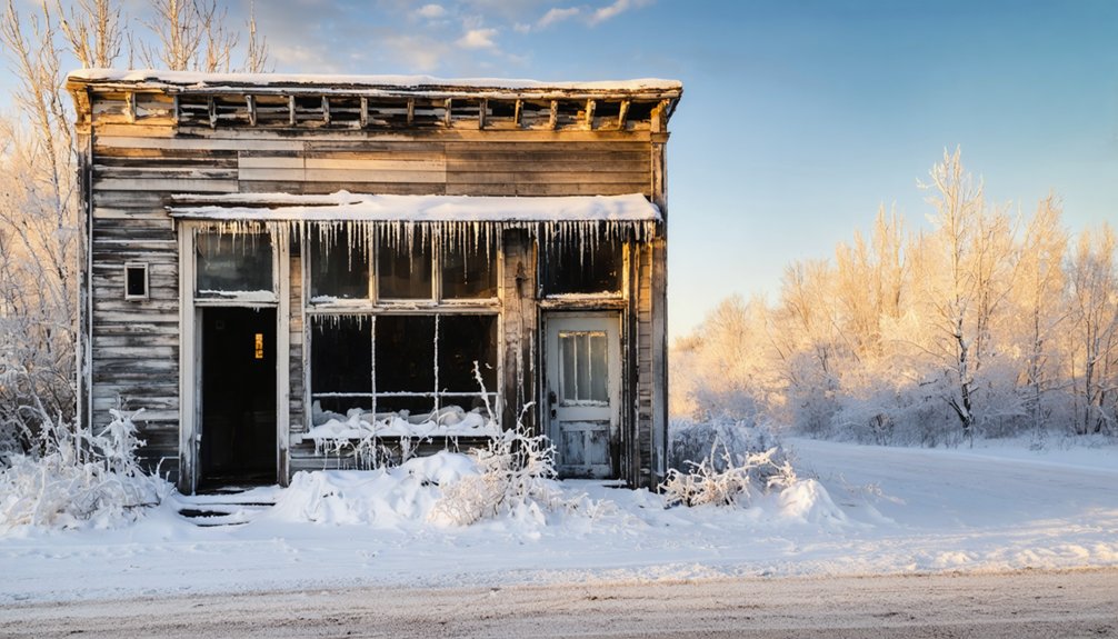 winter ghost town visits