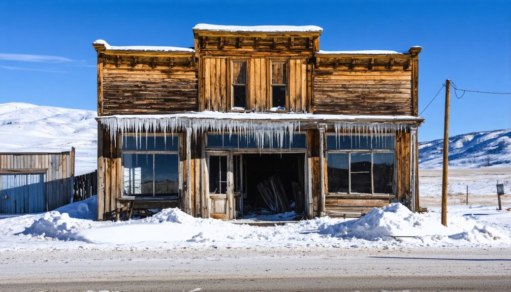 winter ghost towns wyoming