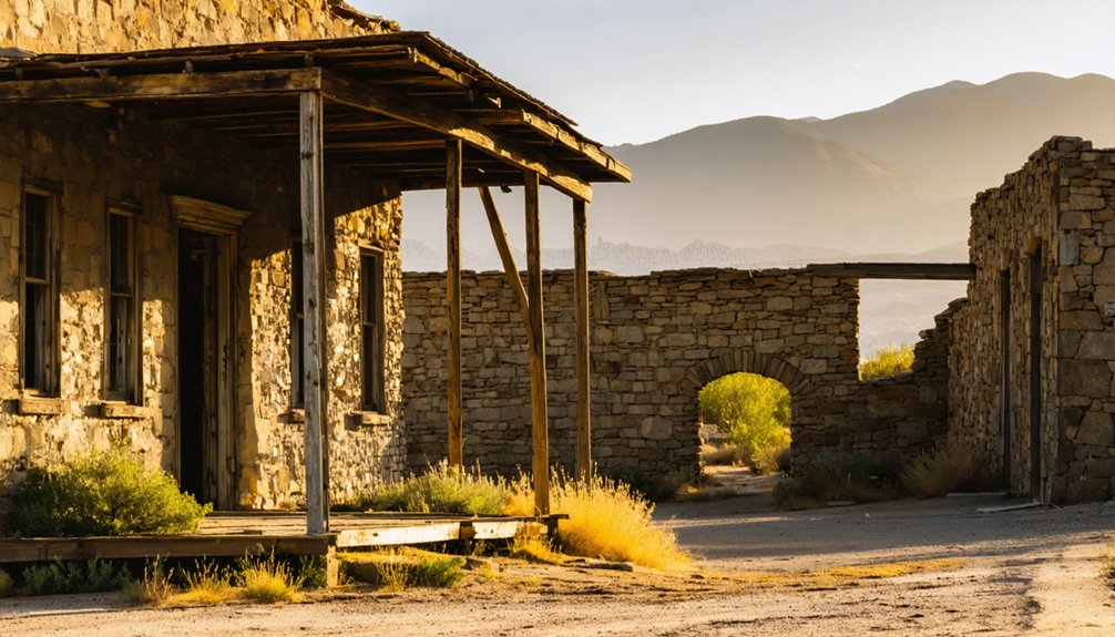 abandoned desert ruins dramatic lighting thoughtful composition