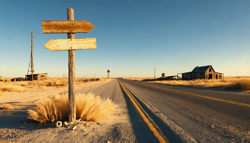 atmospheric ruins of frontier settlements