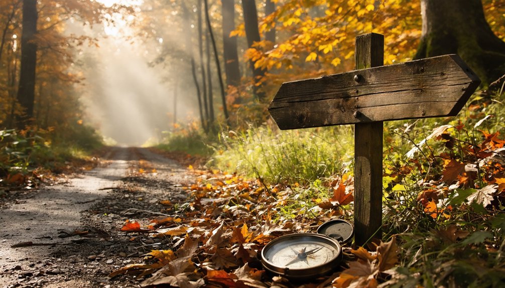 autumnal colors furnace ruins ghostly history