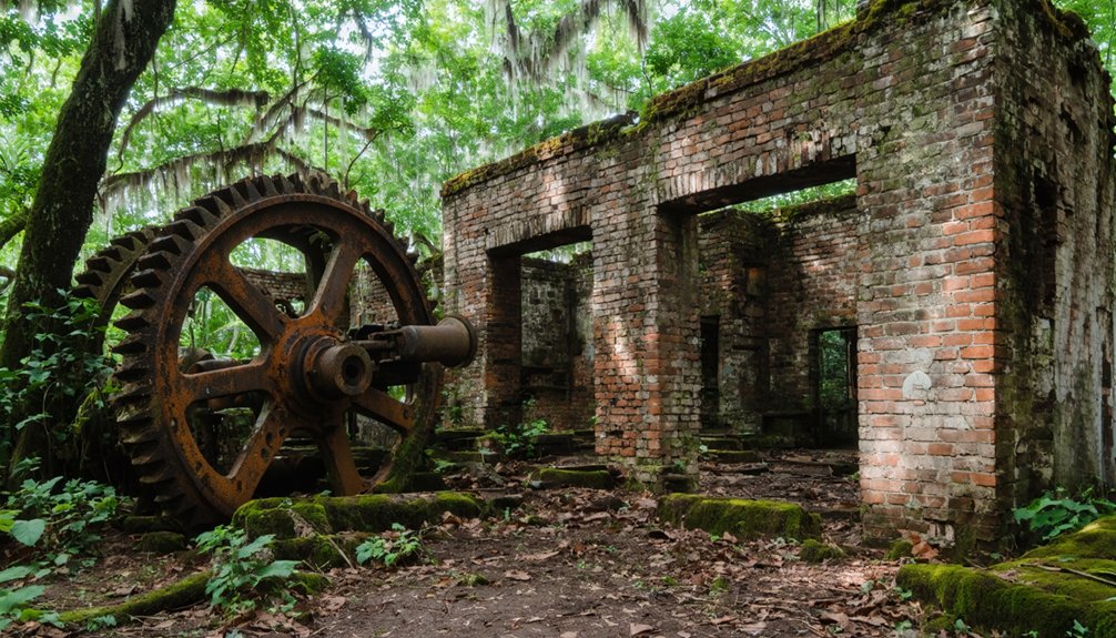 buried ghost town remnants