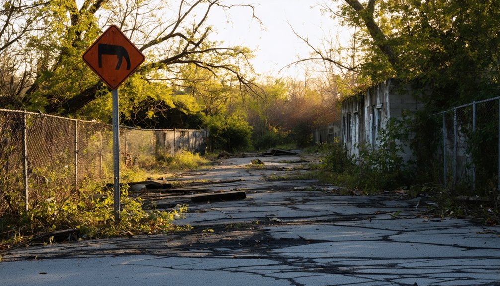 eerie abandoned toxic waste ridden ghost town