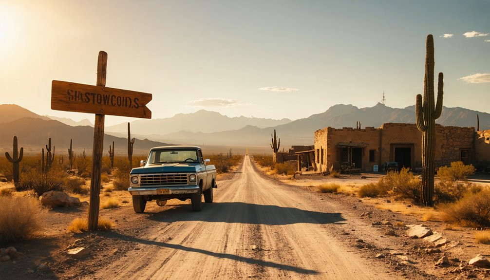 eerie desert ghost town adventure
