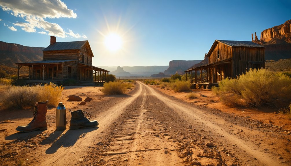 explore shadeless ghost town carefully