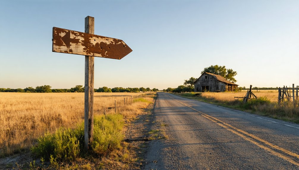 fading footprint of abandoned community