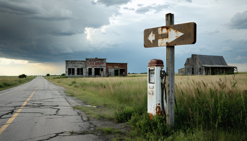 ghost town road trip blue