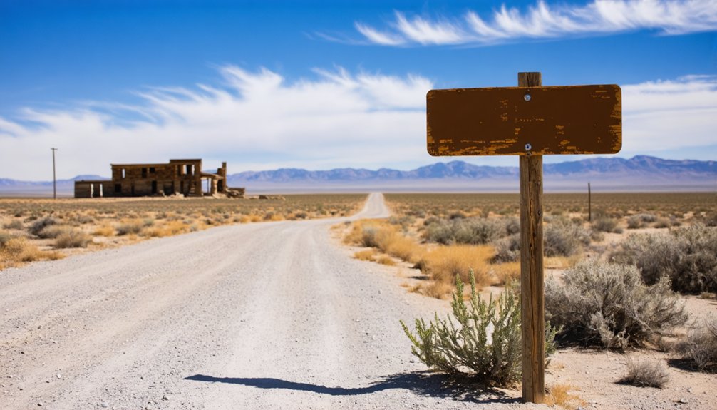 ghostly desert town road trip