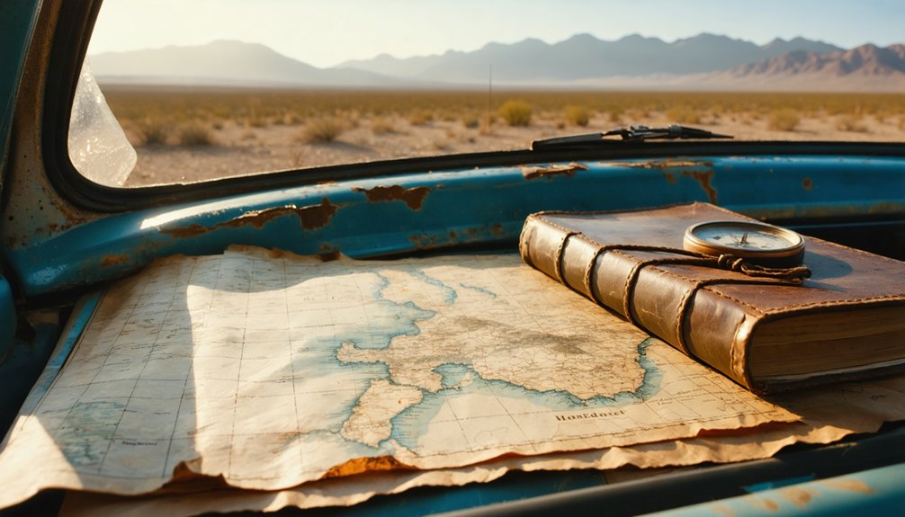 ghostly desert town road trip