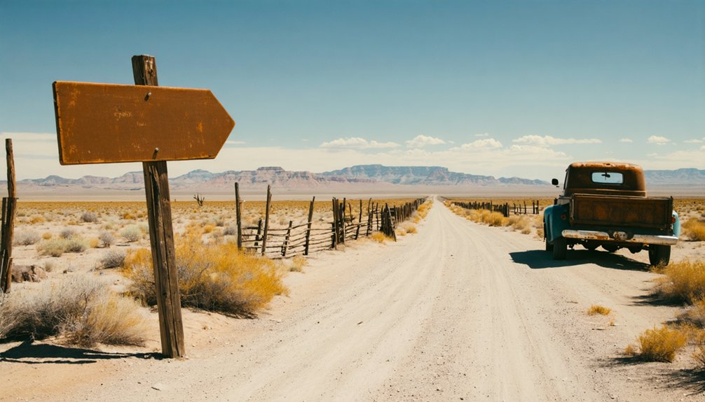 ghostly desert town road trip