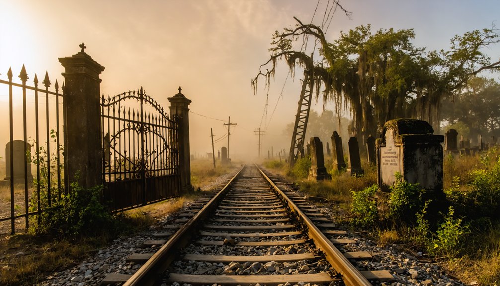 haunted railroad and cemeteries
