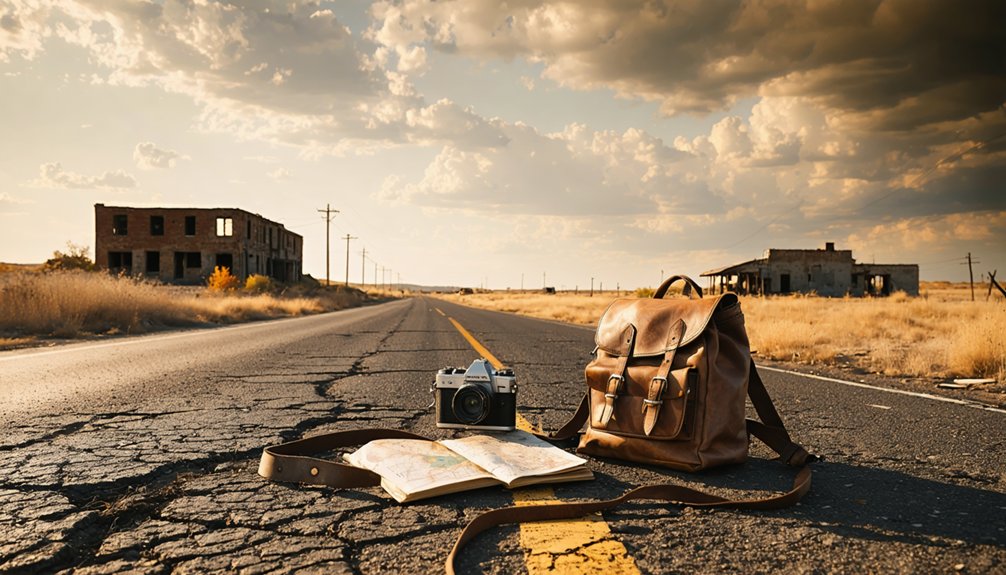 ideal autumn exploration of bromide ghost town