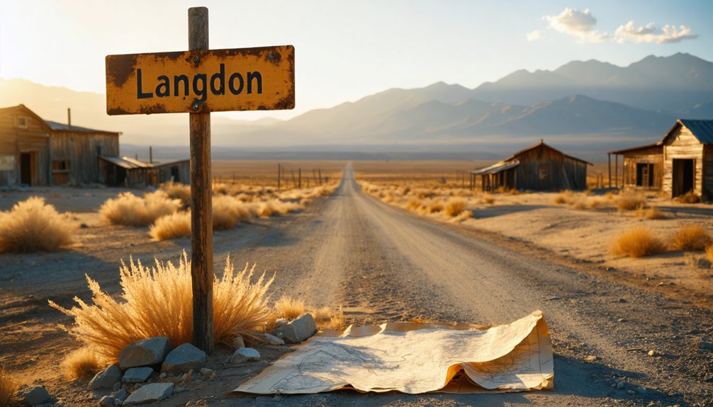 mysterious langdon ghost town settlement records